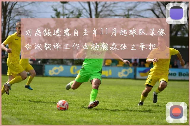 刘禹铖透露自去年11月起球队录像会议翻译工作由杨瀚森独立承担